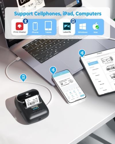 Phomemo M110 Label Maker Machine with Tape Thermal Label Printer - Image 4