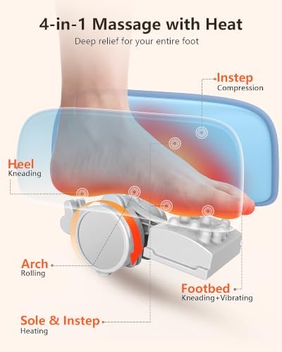 Pro Electric Shiatsu Foot Massager with Heat, Size 12.5 - Image 3