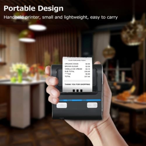 IS NOT compatible with iphone/ipad/MAC,80mm bluetooth portable thermal receipt printer,only compatible with android/Windows,3 inch Ticket wireless android bill invoice printer for small business - Image 4