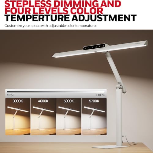 Honeywell HJ1WT 1200LM LED Desk Lamp Dimmable Lamp for Desk - Image 3