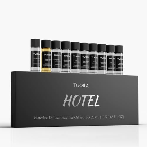Hotel Luxury Waterless Diffuser Essential Oil Set(10x 20mL) by Tuqila