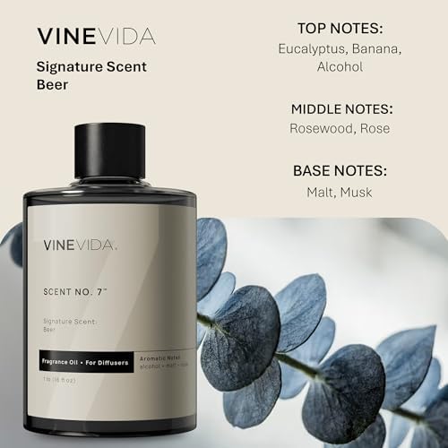 VINEVIDA [16 Fl Oz] Beer Fragrance Oil for Cold Air Diffusers, Essential Oils for Diffuser Oil Refill & Air Freshener Room Spray - Image 2