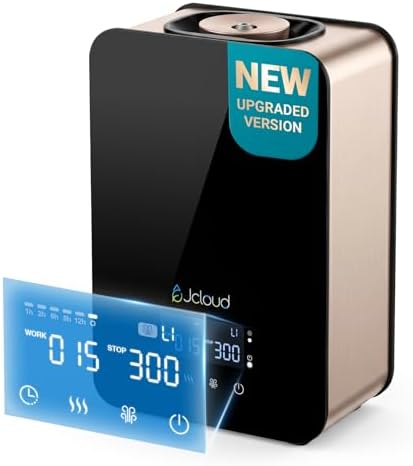 JCLOUD Waterless Essential Oil Diffuser for Whole Home, Upgraded V2, Black by JCLOUD