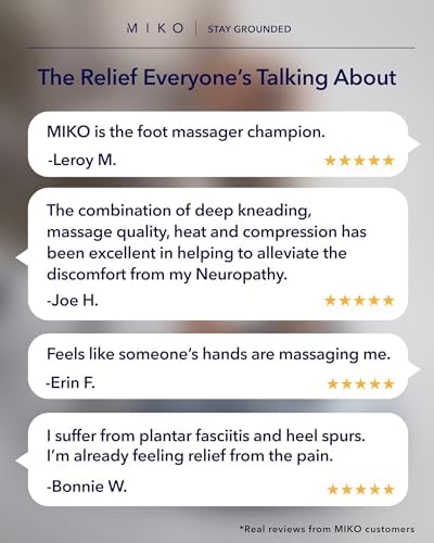 MIKO Shiatsu Foot Massager with Heat and Air Compression - Image 5