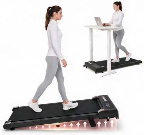 FUNMILY Walking Pad Treadmill Under Desk, 3.0HP Small Treadmill for Home/Office, 2026 Upgrade 3-in-1 Mini Treadmills with Remote Control, LED Display, 300 LBCapacity, No Assembly Required by FUNMILYSportsFitnessCardioTraining