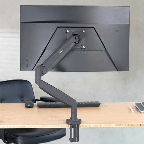 VIVO Premium Aluminum Height Adjustable Single Monitor Articulating Desk Mount Stand w/Gas Spring Arm Fits up to 32" Screen (STAND-V001Q) - Image 4