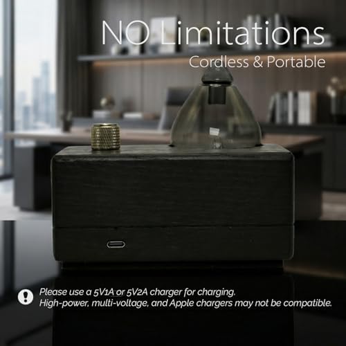 Black Obsidian waterless Oil Diffuser & Aromatherapy Diffuser - Image 5