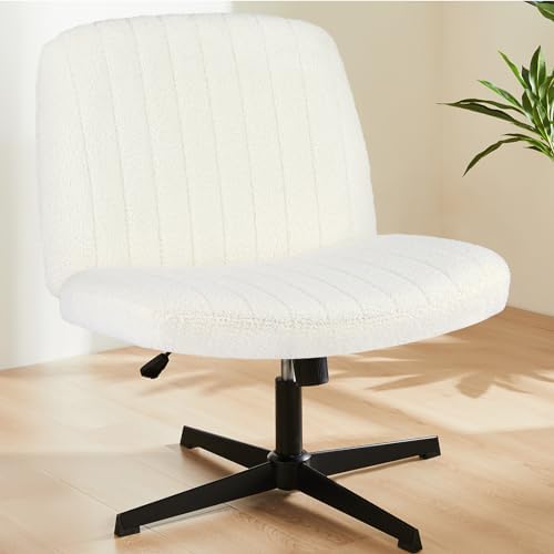 Sweetcrispy Criss Cross Office Chair, Vanity Chair No Wheels by Sweetcrispy