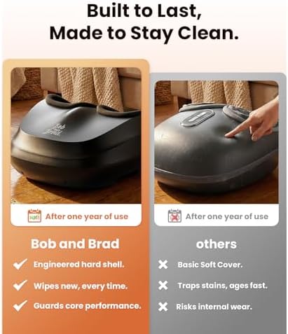 BOB AND BRAD Foot Massager with Heat, Shiatsu Deep Kneading & Air Compression for Plantar Fasciitis, FSA Eletric Feet Massager Machine, Fits US Size 12, HSA Eligible - Image 2