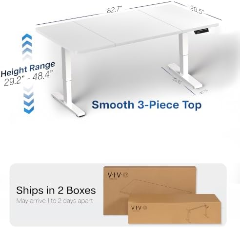 VIVO White 83 x 30 in Standing Desk, DESK-KIT-1W8W - Image 3