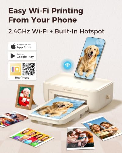 HPRT CP4100 4X6 Photo Printer for iPhone & Android, 108 Sheets & 2 Ribbons - Image 4
