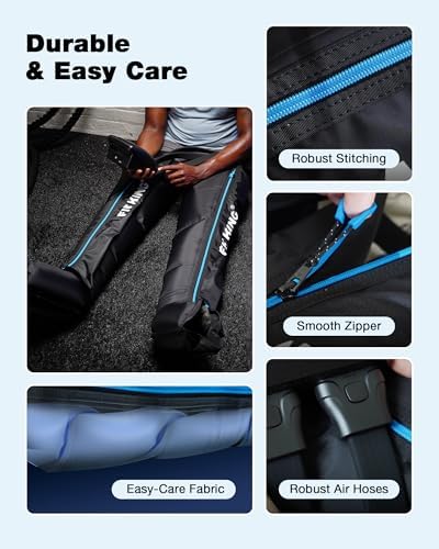 FIT KING Air Compression Recovery System, Cordless Full Leg Massager - Image 6