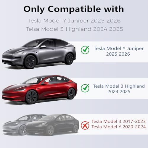 USB Hub for Tesla Model Y Juniper 2025-2026 & Model 3 Highland 2024-2025 Accessories, 120W USB-C Fast Charging with Retractable Cables, 2-Port Built in RGB Ambient Light fit Center Console - Image 2