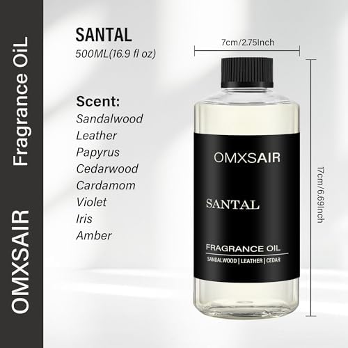 Santal-Inspired Diffuser Oil & Home Luxury Fragrance Scents - 500ml/16fl oz - Image 2