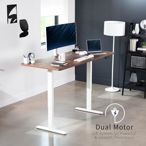 VIVO Rustic Vintage Brown 71 x 30 in Standing Desk, DESK-KIT-E2W7N - Image 4