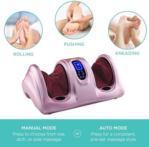 Best Choice Products Shiatsu Foot Massager with Remote Control, Rose - Image 4