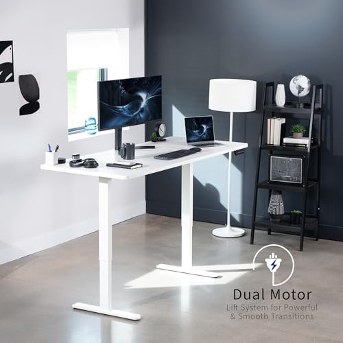 VIVO White 71 x 30 in Standing Desk, DESK-KIT-E2W7W - Image 4