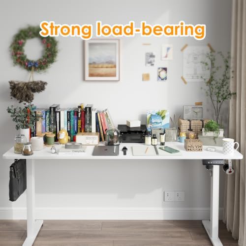 STARY Electric Standing Desk Adjustable Height Sit Stand Home Office Desk with Splice Board - Image 7