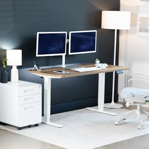 VIVO Reclaimed Wood 55 x 28 in Standing Desk, DESK-KIT-2W55P - Image 2