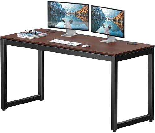 SHW 55-Inch Commercial-Grade Office Computer Desk, Cherry by SHW