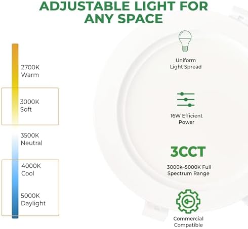 E2 LIGHTING 6 Inch Recessed LED Light - Image 3