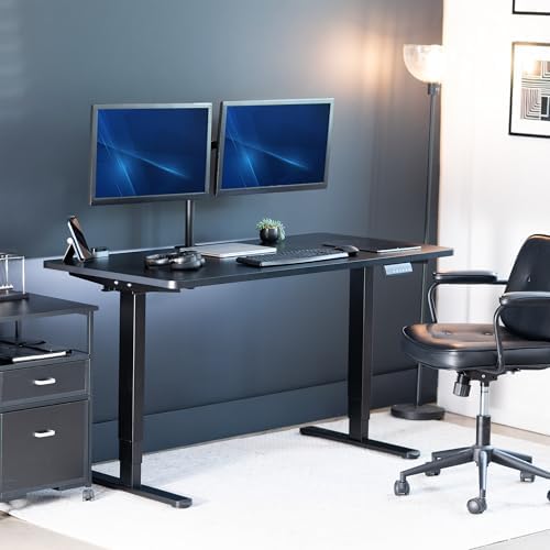 VIVO Black 55 x 28 in Standing Desk, DESK-KIT-2B55B - Image 2