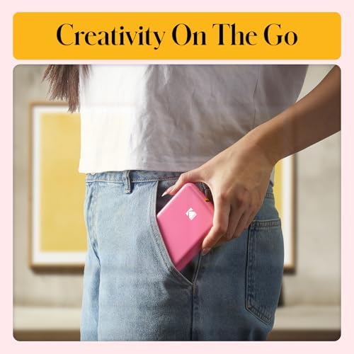 KODAK Step Instant Smartphone Photo Printer, Portable Mini Color Wireless Mobile Printer, Zink 2x3” (5.1x7.5 cm) Sticky-Back Photos Pink (Renewed) - Image 7