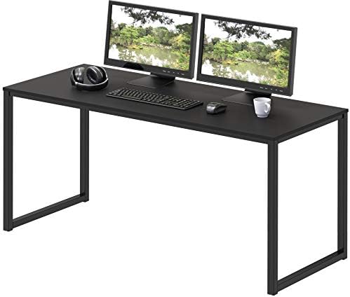 SHW Mission 48-Inch Home Office Computer Desk, Black by SHW