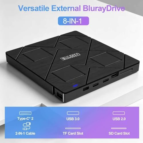 External blu ray Drive,8-in-1External blueray/DVD Drive for pc - Image 7