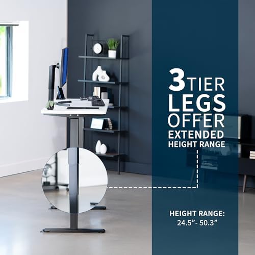 VIVO White 55 x 28 in Standing Desk, DESK-KIT-2B55W - Image 5