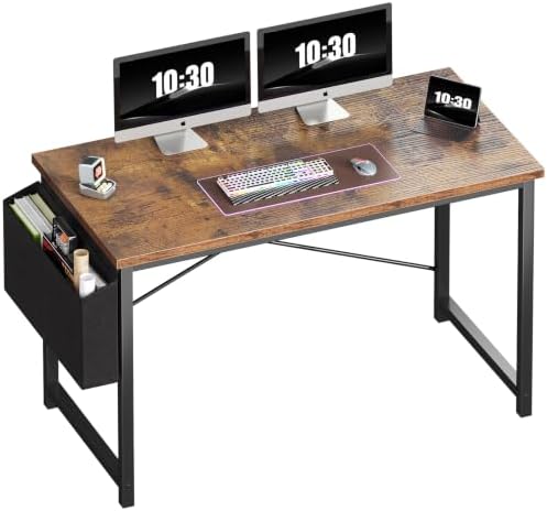 OLIXIS Computer Desk, 47 Inch Gaming Desks for Home Office Small Spaces by OLIXIS