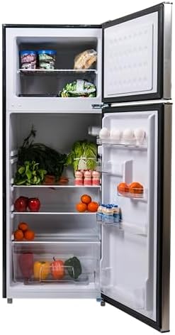 Frigidaire, 2 Door Apartment Size Refrigerator/Freezer Combo, 7.5 cu ft, Platinum Series, Stainless, 23" D x 21.5" W x 55.5" H - Image 4