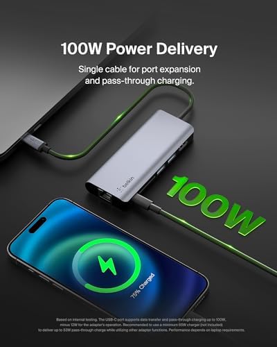 Belkin USB-C Hub 6 in 1 Multiport Adapter - Image 4