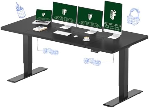 FLEXISPOT 79"x32" Electric Standing Desk, Black by Unknown