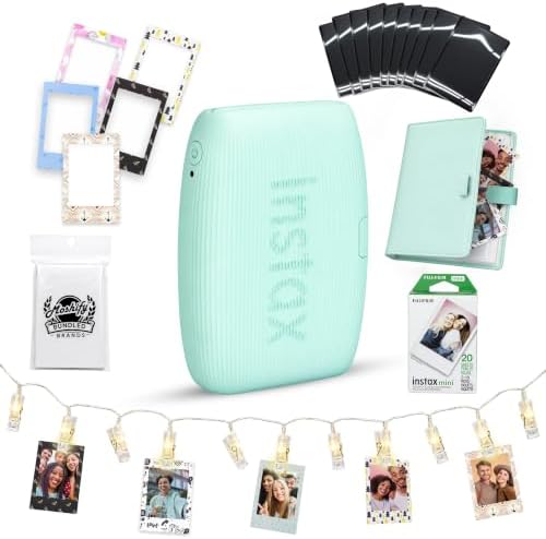 Fujifilm Instax Mini Link 3 Printer Sage Green Bundled Film & Display Kit by FUJIFILM