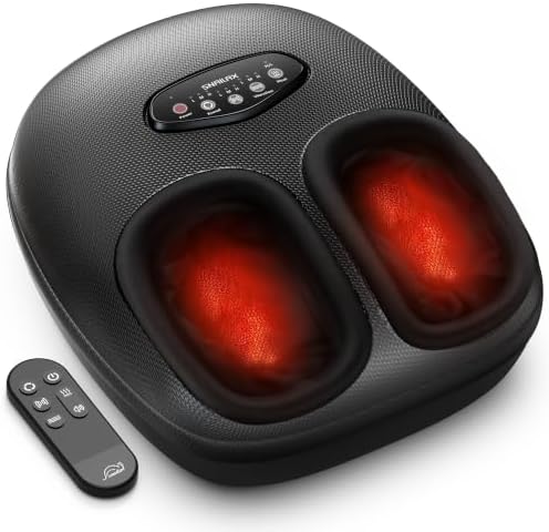 Snailax Foot Massager with Heat, Shiatsu, Compression, Vibration, Rolling by Snailax