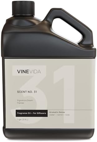 VINEVIDA [Gallon (128 Fl Oz)] Flannel Fragrance Oil for Cold Air Diffusers, Essential Oils for Diffuser Oil Refill & Air Freshener Room Spray by VINEVIDA