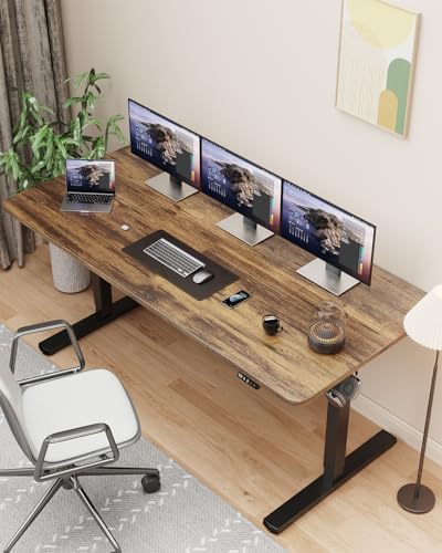 63" Large Electric Standing Desk Adjustable Height for Home Office - Image 2