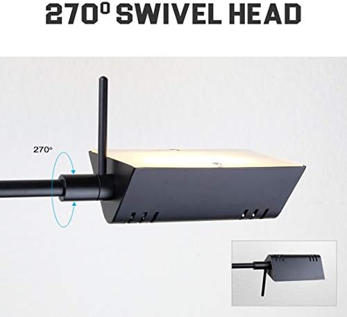O'Bright Brook Adjustable Dimmable LED Pharmacy Floor Lamp, Black - Image 4