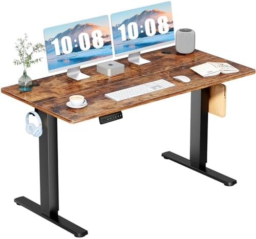DUMOS 55 Inch Electric Standing Desk, Memory Adjustable Home Office Desk by DumosLifestyle