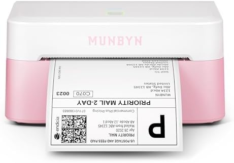 MUNBYN Bluetooth Thermal Label Printer, Wireless 4x6 Shipping Label Printer by MUNBYN