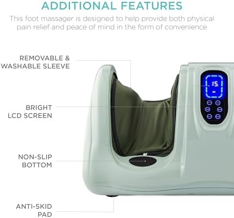 Best Choice Products Shiatsu Foot Massager with Remote Control, Sage - Image 6