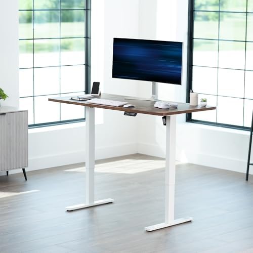 VIVO Rustic Vintage Brown 60 x 30 in Standing Desk, DESK-KIT-1W6N-30 - Image 2
