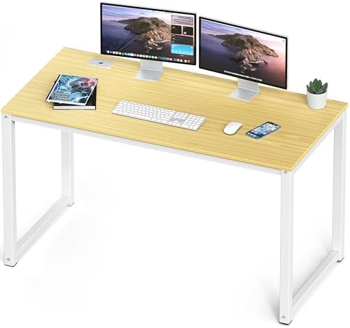 SHW 48-Inch Commercial-Grade Office Computer Desk, Oak by SHW