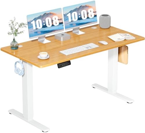 DUMOS 55 Inch Electric Standing Desk, Memory Adjustable Home Office Desk by DumosLifestyle