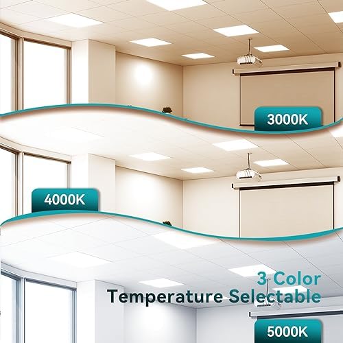 2 Pack 2x2 LED Flat Panel Light with Emergency Battery Backup - Image 5