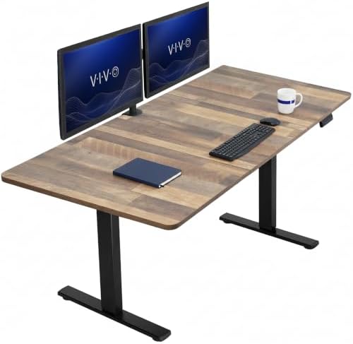 VIVO Reclaimed Wood 71 x 36 in Standing Desk, DESK-KIT-1B7P-36 by VIVO
