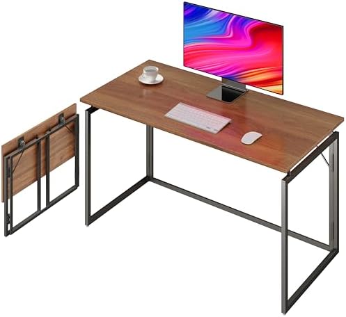 alawooder 31.5" Folding Desk: No Assembly, Wood Top for Small Spaces by ALAWOODER