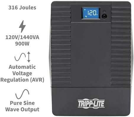 Eaton Tripp Lite OMNIVS1500LCD 1500VA UPS 900W 8 Outlets 5ft Extension Cord - Image 2