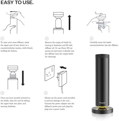 Tower Plug-in Waterless Essential Oil Diffuser, Onyx - Image 4